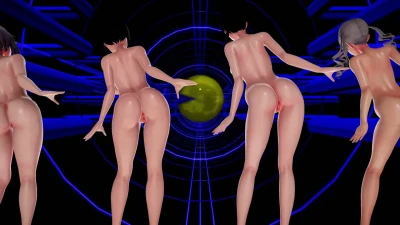 MMD ‘Ghost Dance’ Featuring 伐谷, 鬼沢, 姫川 & 奏渚 by tikutiku194
