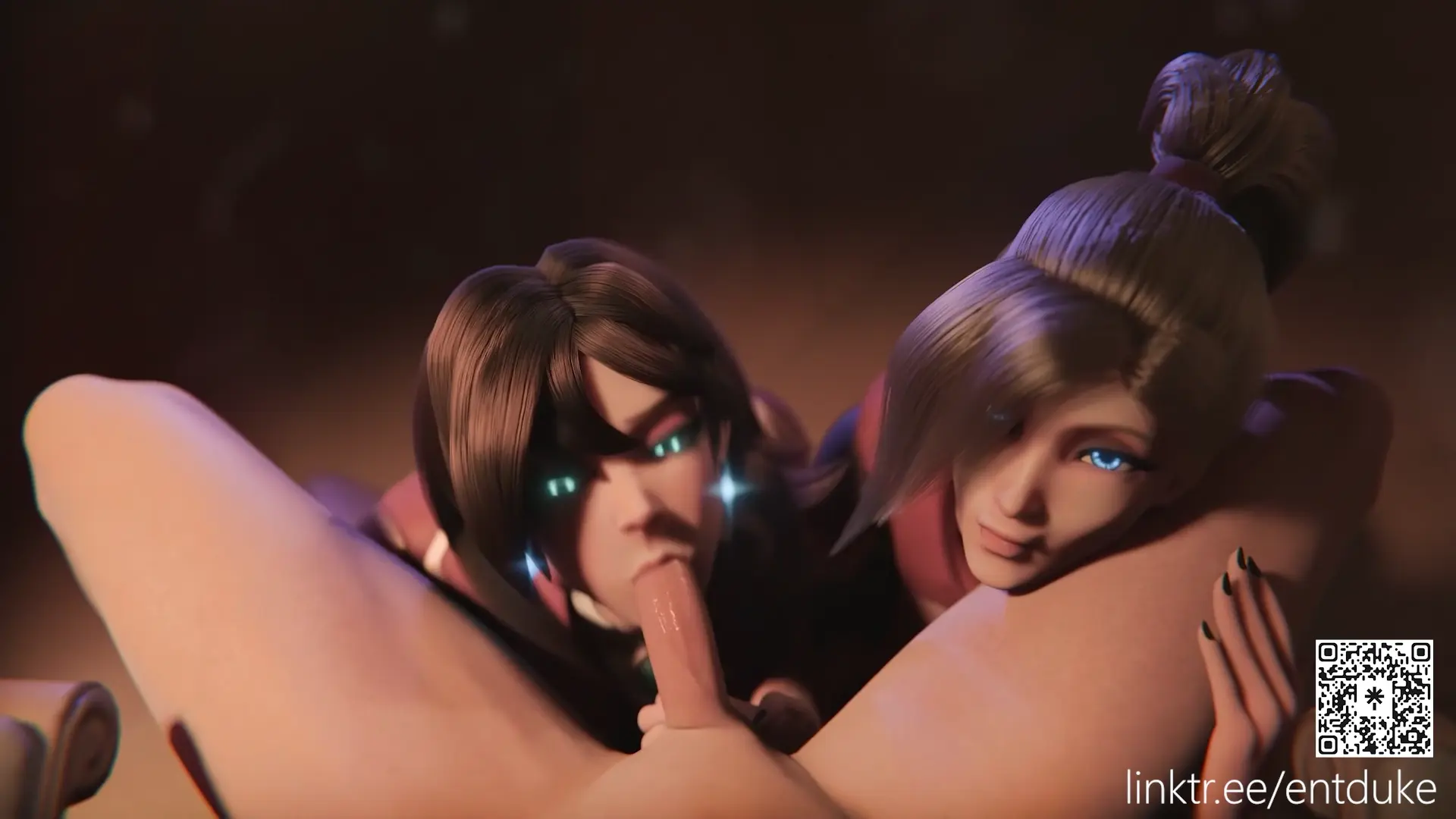 Mercy & Kiriko 群交Rule34動畫＋口交作品 by Entduke