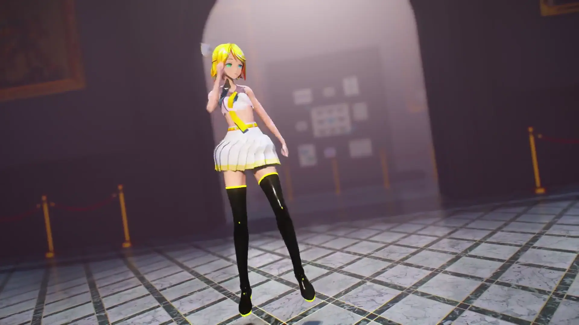 Rin Cinema de norikaketamago | Vídeo 3D Hentai MikuMikuDance Atrevido