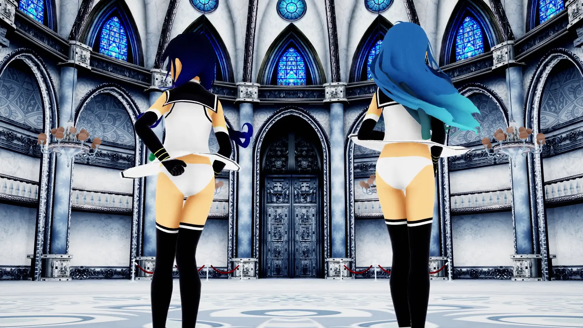 Wakame-chan com Suzukaze & Samidare no Amor Dee | Kancolle MMD Ativo