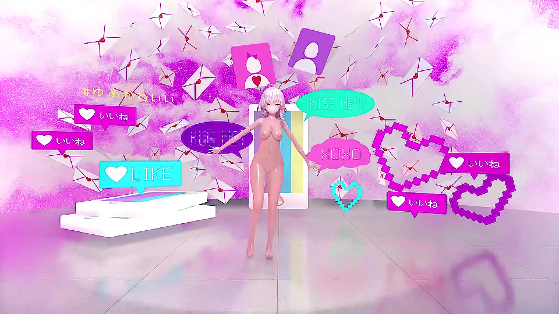 黒舘ハルナ（Haruna Sportswear）❤おまえも♡【ブルーアーカイブ BlenderMMD】