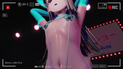 Fascinate lewd 裏 mettya 巨乳纖腰輕舞 MMD 校園偶像