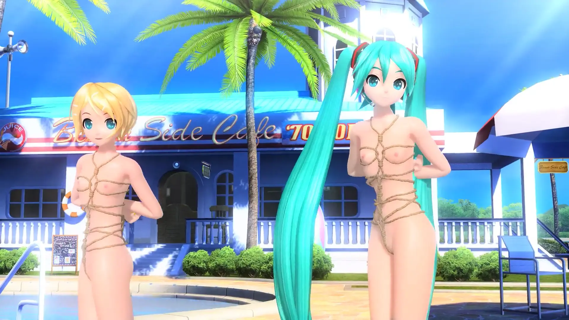 Hatsune Miku & Kagamine Rin: Atadas à Frente, Lado ou por Baixo, Sexy!