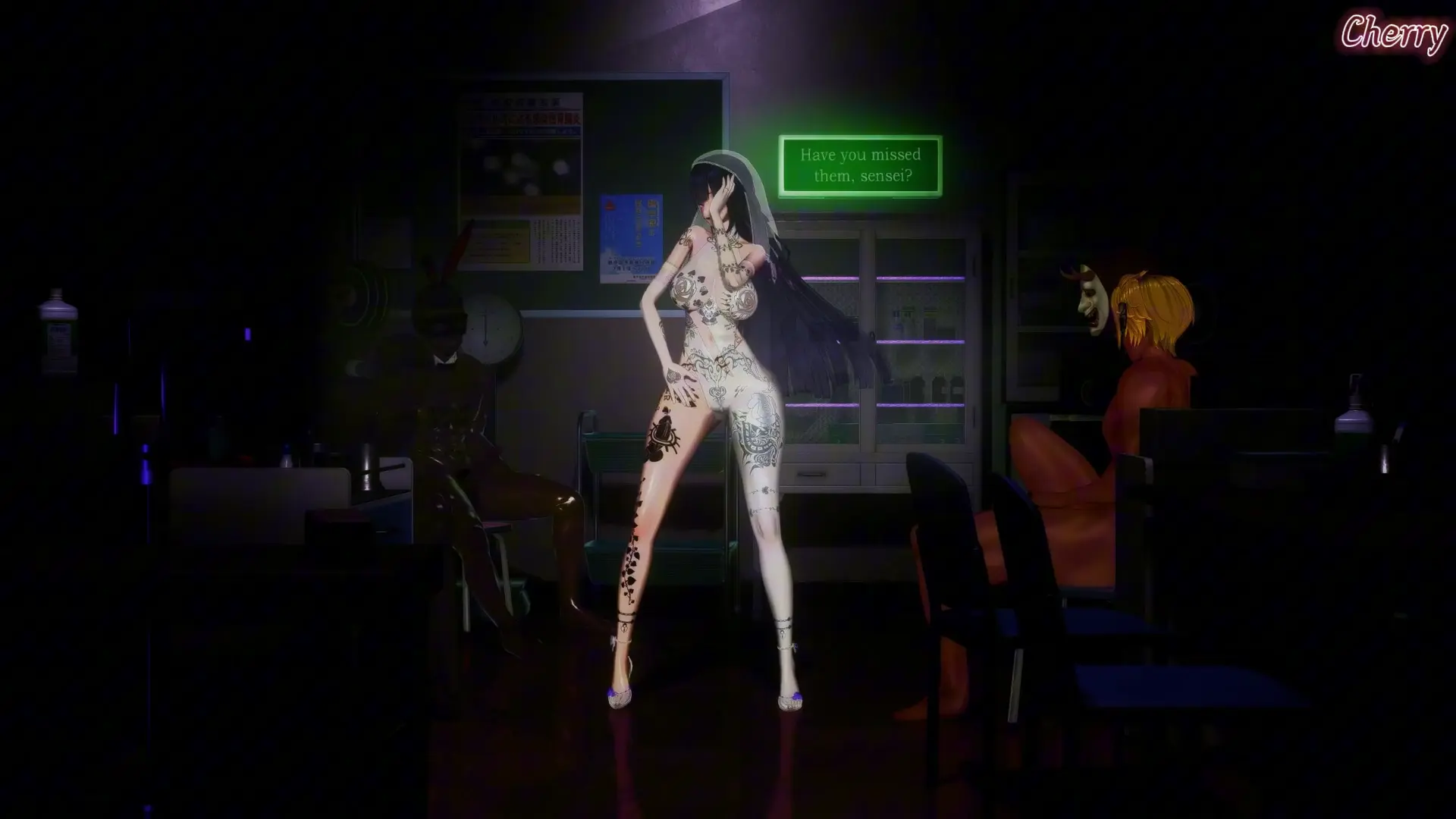 QOSwarning (Dance&Sex) Cherry โชว์สเต็ปใน 芽衣-Number Nine | Koikatsu