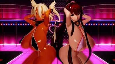 Tarian Menggoda Yamato & Musashi dengan Goyangan Pinggul | Kancolle MMD