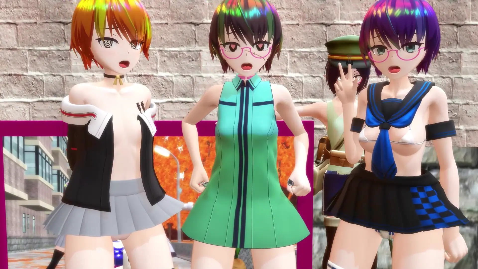 【MMD】Тонкий Санма Кизу близко от TubeP | Маленькая грудь