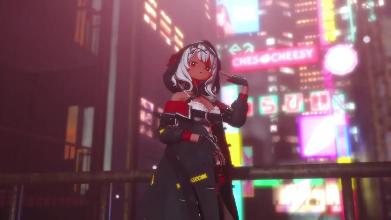 【褐色】Sakamata Chloe Bêbada sem Limites - Strip VTuber MMD