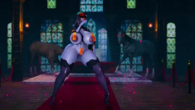Zombie Minamoto Yorimitsu Sexy Waist Dance by Inferno Wing | Big Breasts Honey Select