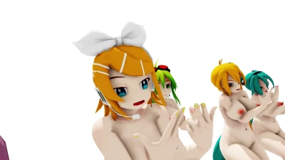 LE SSERAFIM - FEARLESS com Luka, Rin, Gumi, Neru e Miku MMD