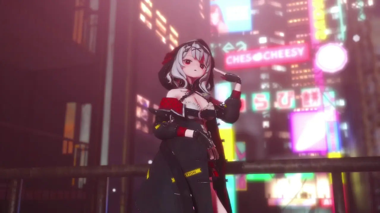 【Toy Variation】Drunken Sakamata Chloe Strip Show | PPOO MMD Vtuber