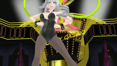 MMD Black Heart（超次元戰記）兔女郎比基尼後宮裝