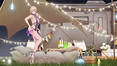 【snowbreak MMD】juncle’s Stunning Body in Marian Sling Bikini