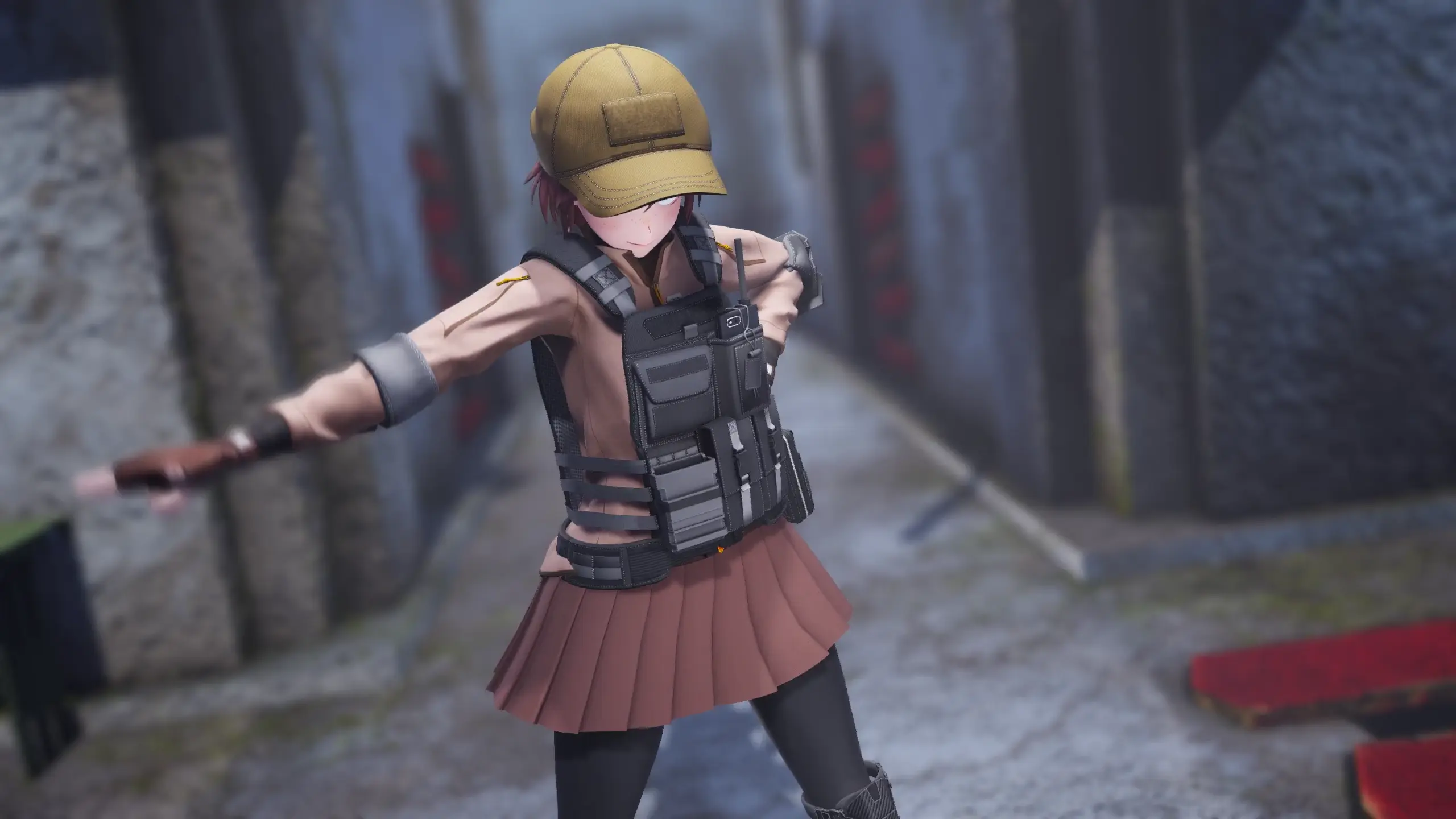 [MMD] HE4DSHOT - Garota Rude Armada no Colégio, Sexy e Atrevida