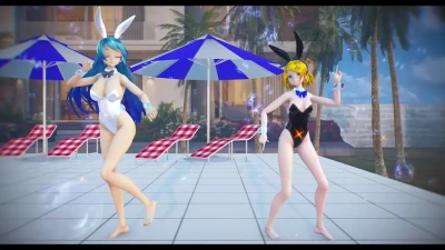 ROKI 【RIN y Miku】 Sexy RENAVALT MMD Video Imperdible