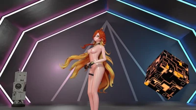 マーヴィカ (Mavuika) ❤ Ночной поцелуй | Танец Genshin Impact Blender MMD