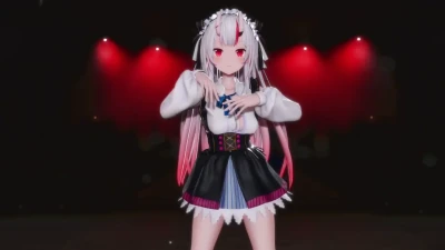 Nakiri Ayame Strip Sensual | PPOO Vtuber MMD Hot e Explosivo