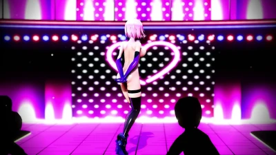 Обнаженный танец Mashu от Momomomomo в MikuMikuDance