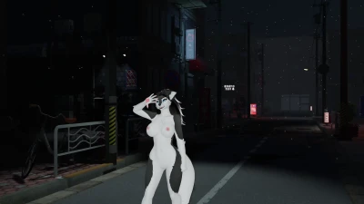 VRChat Furry MMD - DarkWolf Genie Seksi Nude 1440p 60fps R18