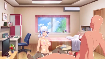 【Genshin Impact】Kamisato Ayaka – соблазнительный footjob от lucyy