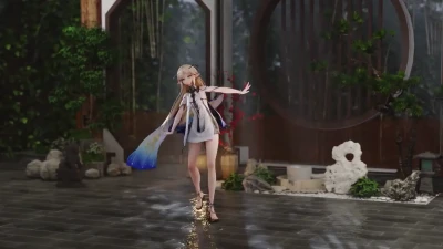 小卡可爱呢喵 yang Seksi dengan Model QiongYuPo di Blender