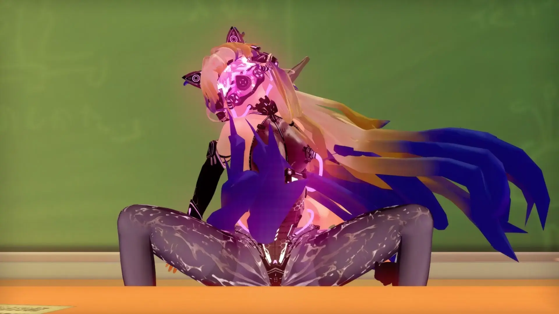 Monsterknight's Defeated Corrupted Battle Outfit - Arknights Koikatsu