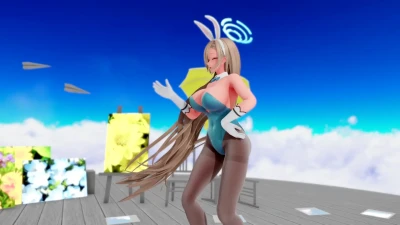 STAR! (Asuna) от ZILOlσmlσm | Blue Archive MMD эффектный танец