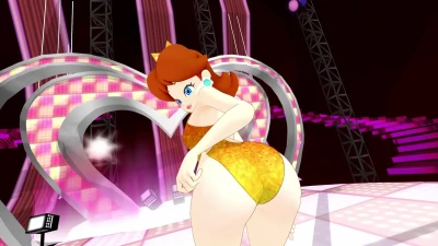 プリンセスデイジー MMD ラストヴェインズ 大きな胸とお尻でスパンキング