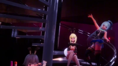 HMV Keep Pushin! Intense Konosuba Sex with FrameFucker
