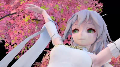156. Luo Tianyi Performando Próxima a Você com Qipao de Flores de Pêssego – Vocaloid