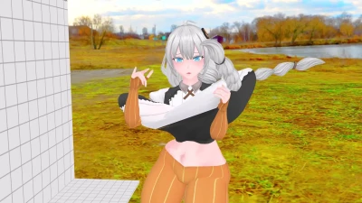 【MikuMikuDance】อาคารีจังรอเข้าห้องน้ำ พร้อมพุงพอง ฟาร์ตแรง