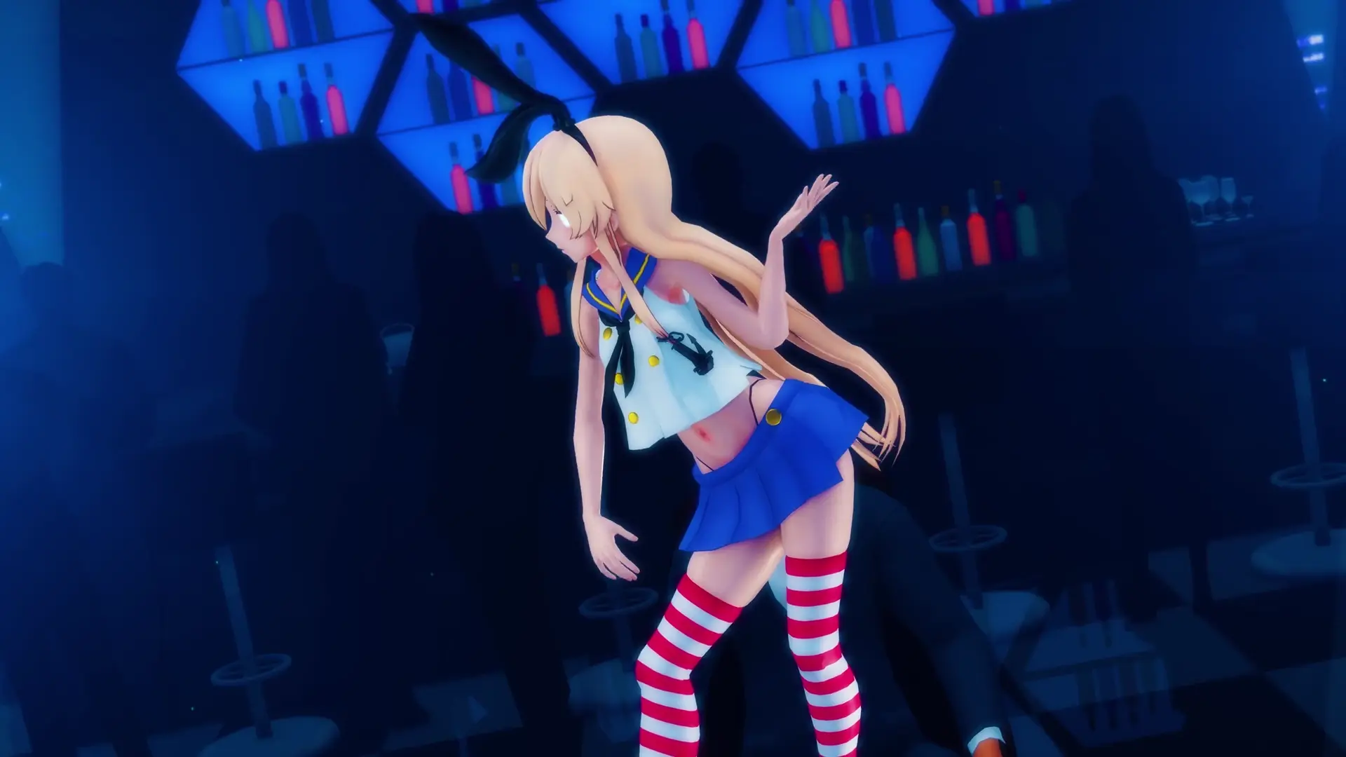 Shimakaze – Joker โดย Hamselvish | สาวน่ารักผมบลอนด์ถอดเสื้อผ้า