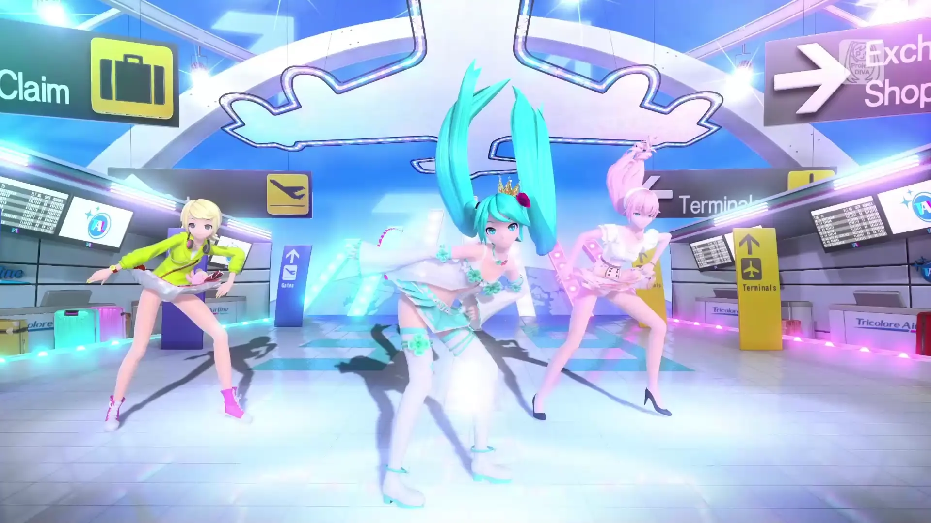 PDMM+ Serah поднимает юбку | Танец Vocaloids 'Tricolore Airline'