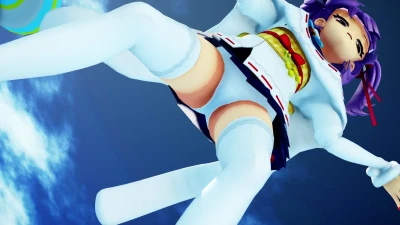 Câmera Curiosa de Calcinha com Wakame-chan e Tenjinko Utone - VTuber MMD
