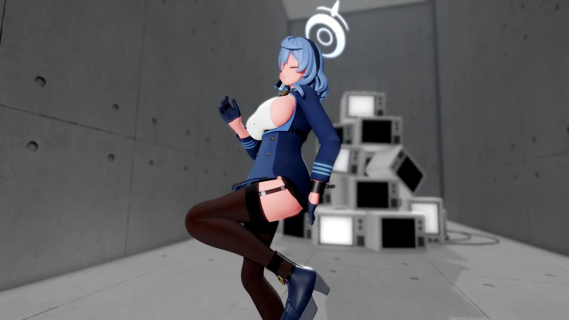 StickySticky(Ako) MMD by ZILOlσmlσm | Blue Archive Amau_Ako