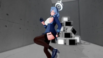 StickySticky(Ako) MMD Sexy de ZILOlσmlσm | Blue Archive Amau_Ako