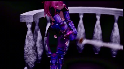 Ironmouse (นักลาย็อคไค) - ดาบนีออน | สาวปีศาจ VTuber เซ็กซี่