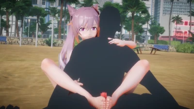 【Genshin Impact】Keqing te ofrece un footjob explosivo por lucyy