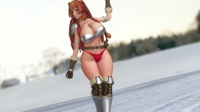 Raphtalia สวมชุดเกราะบิกินี่ เต้นสุดฟินใน MMD Gokurakujodo