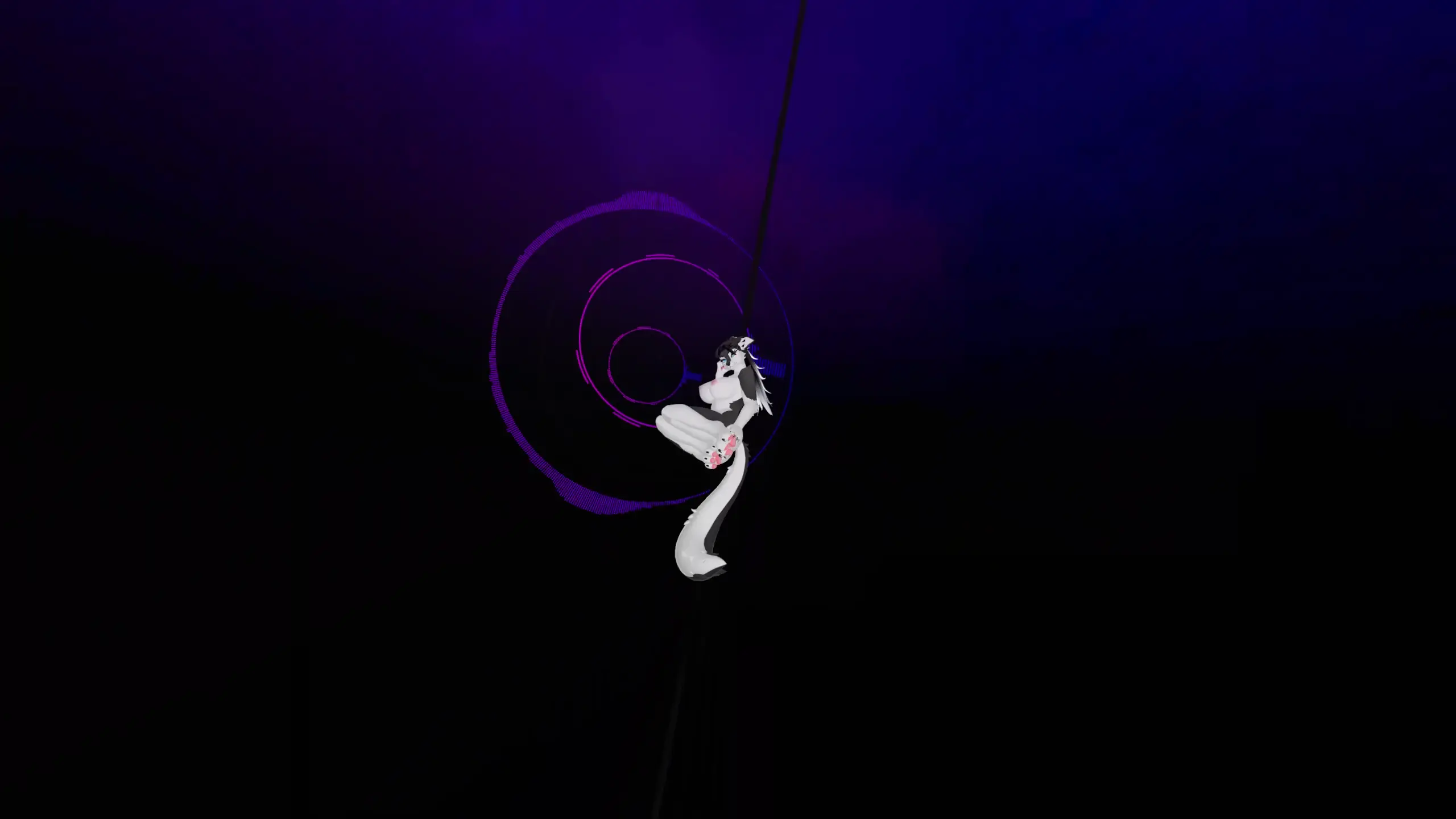 VRChat Furry Sexy MMD Танец на шесте DarkWolf - Fumes R18 1440p