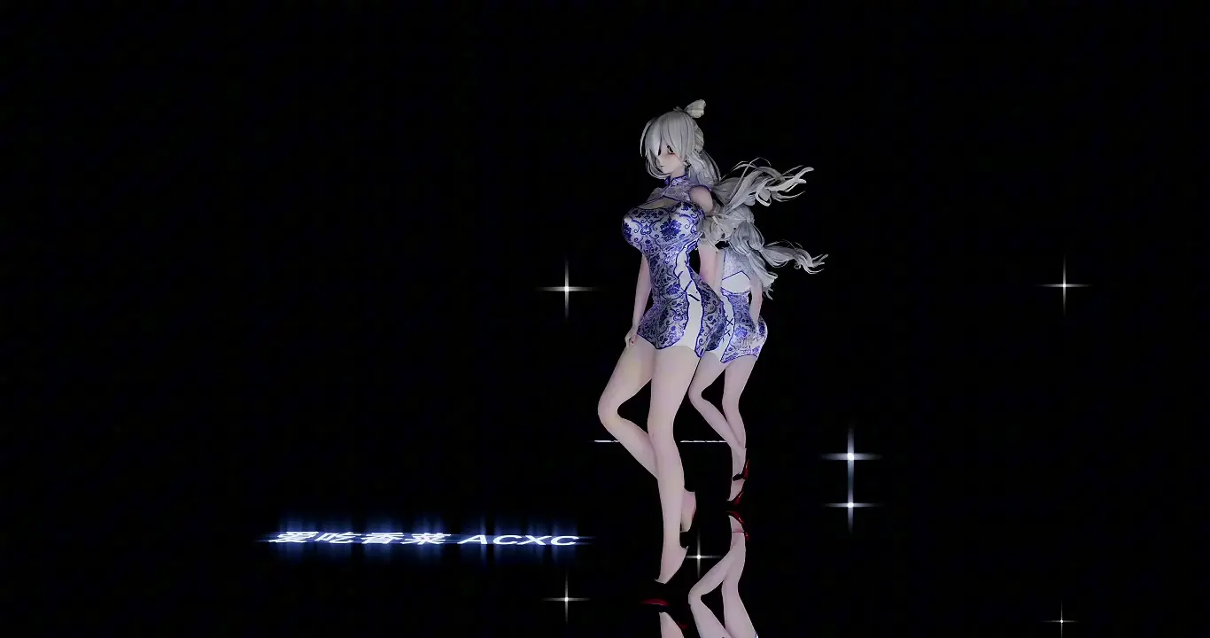 Haku HotPink & 弱音 青花瓷 by LustHansen | Stunning Blender 3D