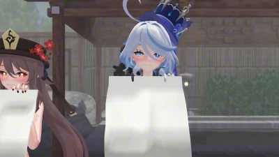 Playful Moves with Hu_Tao & Furina | MikuMikuDance Showcase