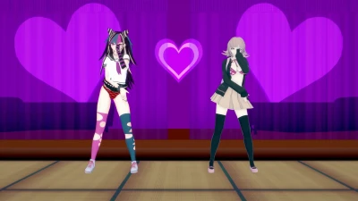 [Sex&Dance] Number 9 Ibuki Mioda & Chiaki Nanami 激情三人舞