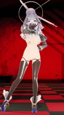Ouro Kronii MMD R-18 มุมมองข้างหน้า สวยเซ็กซี่