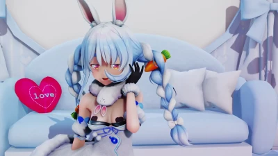Usada Pekora Strip Dance - Catch Catch by kirby2019 | MMD Vtuber