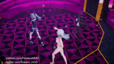 [Comisión 1] Firefly, Kafka y Silver Wolf - Honkai Star Rail Liar Dance Sexy