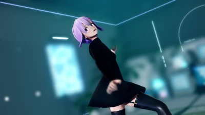 [MMD] Lag Queen - Yuzuki Yukari Arrasando de Uniforme Escolar