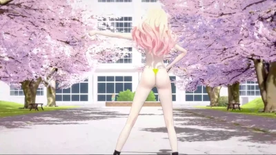 [Gakuen iDOLM@STER] Juou Sena и ハムカツ | Горячий Koikatsu Idolmaster