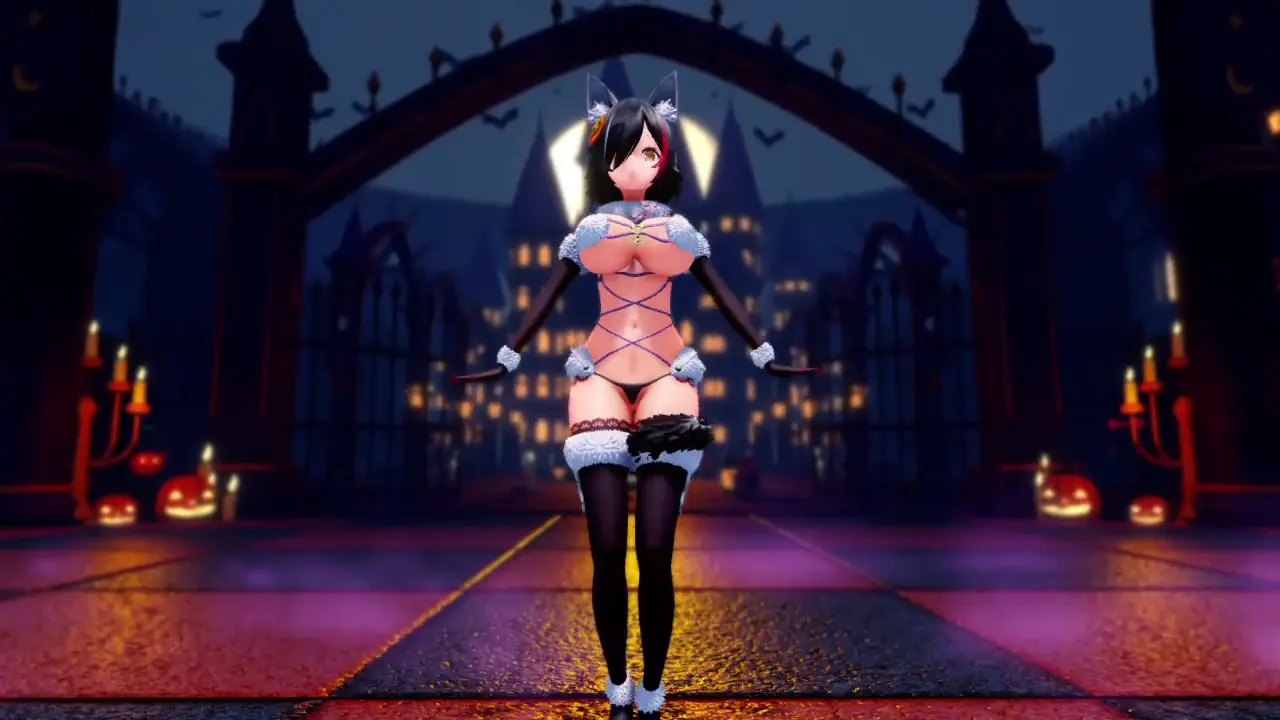 HappyHalloween Sexy Dance de DEMA🐣 con Ookami Mio de hololive VTuber