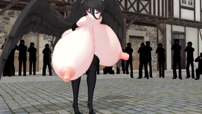 คอสเพลย์แมวสาว Hasumi ใน CONTIO Apple Pie MMD อกใหญ่สะดุดตา