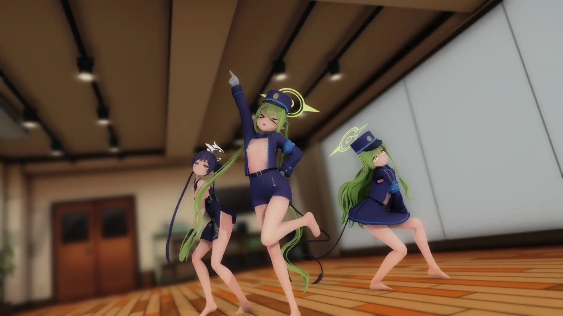 [Blue Archive] Kisaki, Nozomi & Hikari tampil memukau oleh DreamHeart MMD